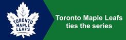 Toronto Maple Leafs ties the series, Tavares with a hat-trick